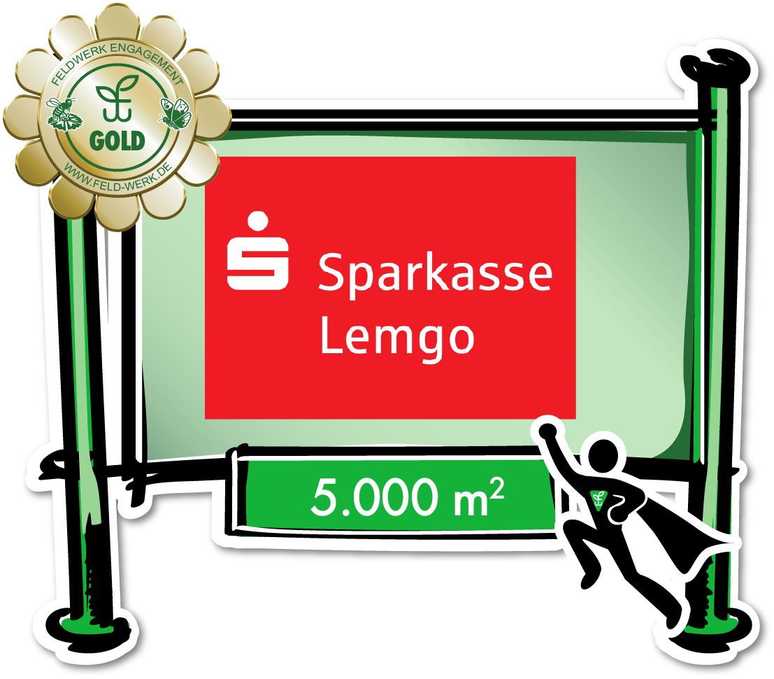 Feldheldenschild Sparkasse Lemgo 5.000m²