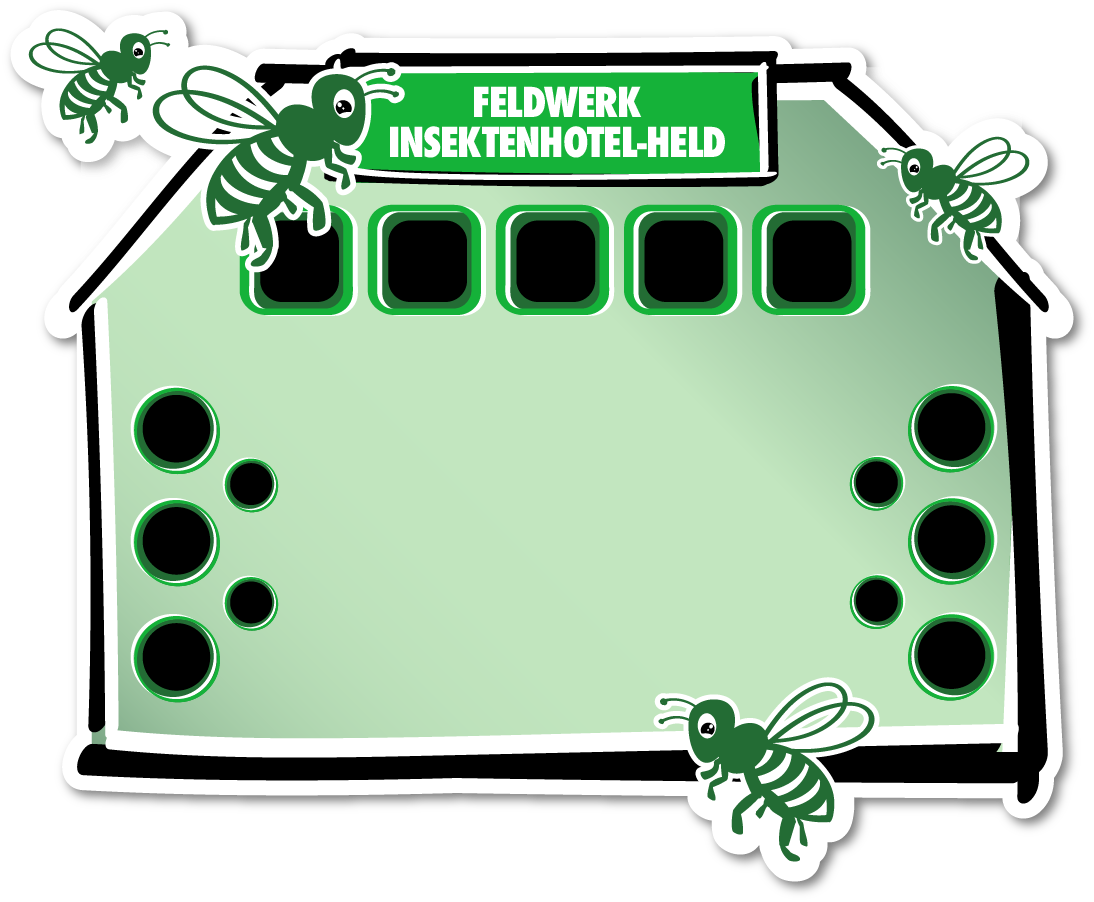 Vorlage Insektenhotel Feldhelden