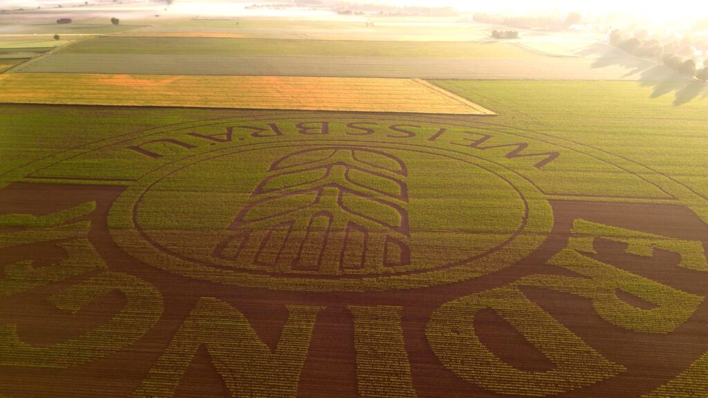 Blühflächen Logo Erdinger Weißbier