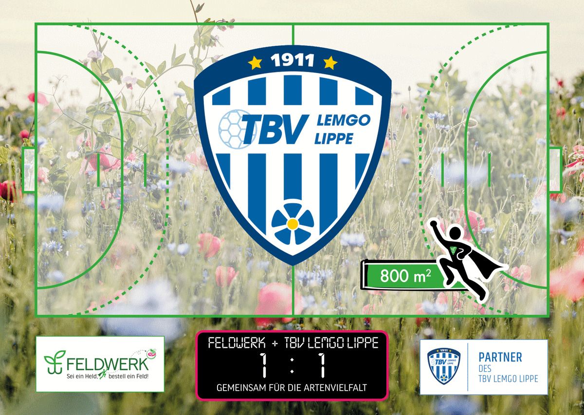 Lipper Blühspieltagshelden 800m² 2025 TBV Lemgo